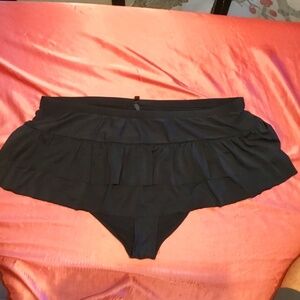 Torrid Nylon Spandex Black Swim Skirt Size 4X